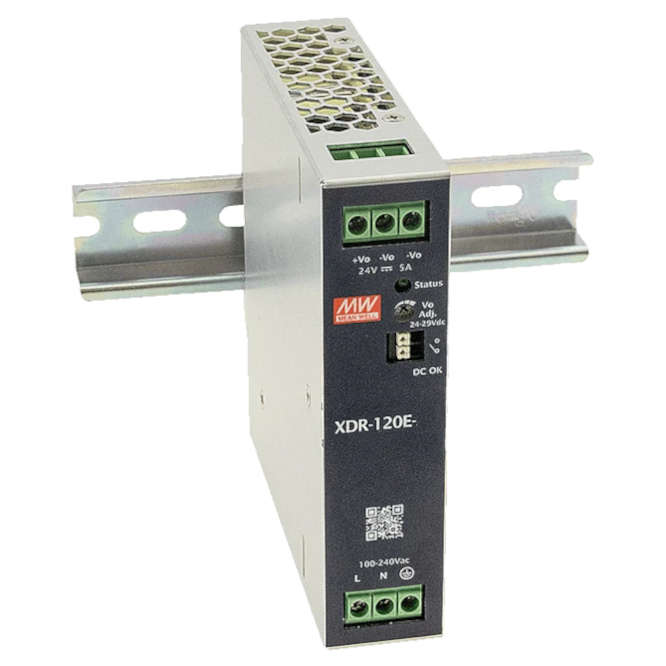 D/R POWER SUPPLY SLIM IN=220V O=24V 5A XDR-120E-24