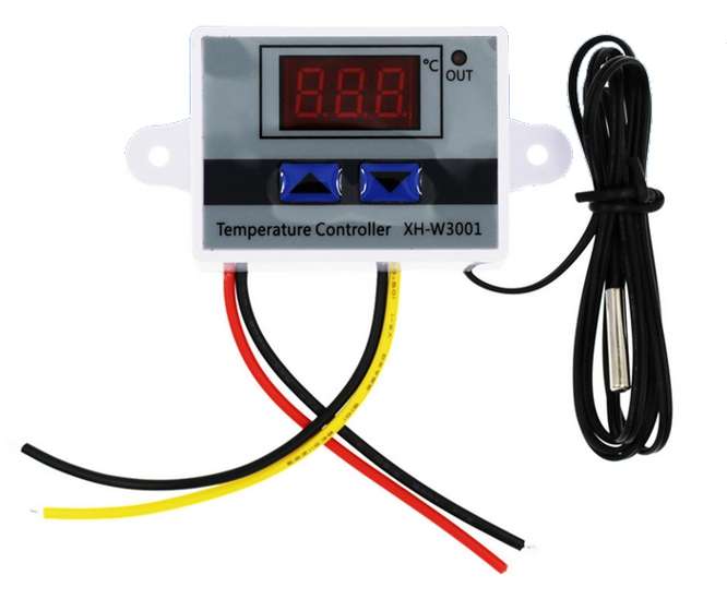 TEMPERATURE CONTROLLER 12VDC, -50 TO 110 DEG  XH-W3001-12VDC / 200228