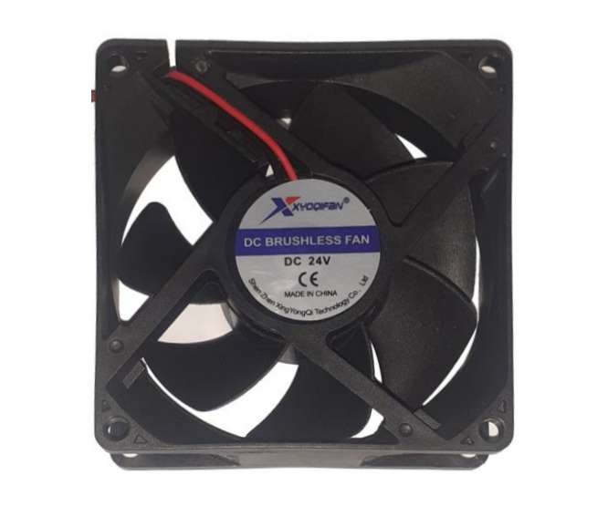 24VDC AXIAL COOLING FAN 80sqx25mm BAL 41CFM LEAD XY8025BL-24