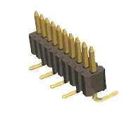 HEADER PIN SMD SIL 8W P=1.27 YT127N08-A