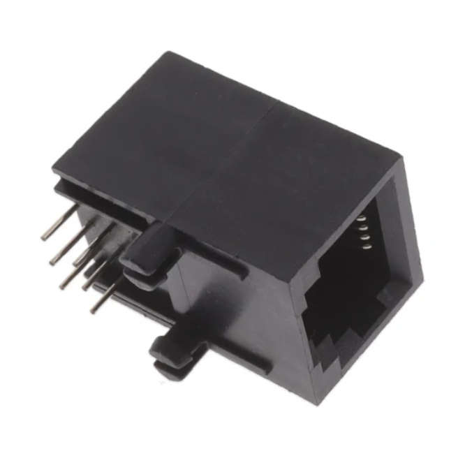 R/A RJ12 PCB SOCKET WITH EARS FOR NORMAL LATCH Z240EG2-66A