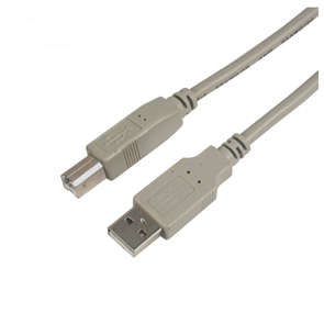 LEAD USB A-PLUG TO B-PLUG 1m WHITE ZR07005