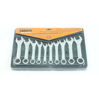 10PCS STUBBY SPANNER SET (FINDER)