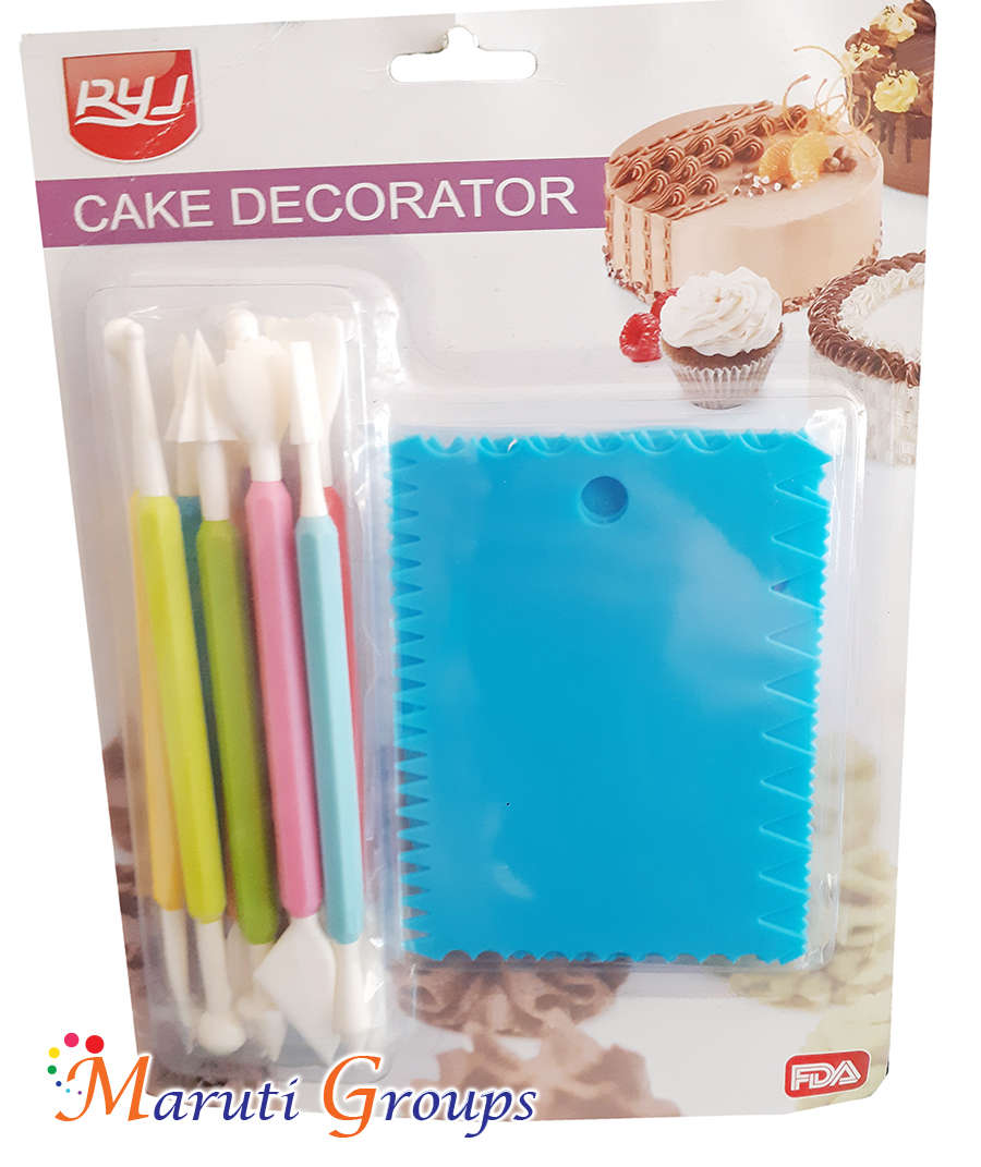 Fondant Modeling Tools Set Gum Paste for Cake Decorating - Baking tool and Cake scraper