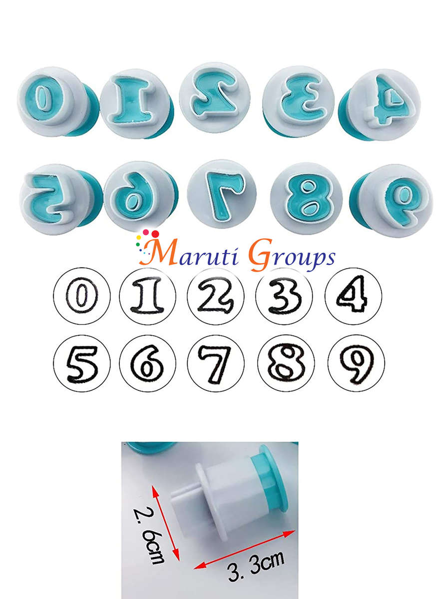 Number Cookie Cutter / Plunger Cutter