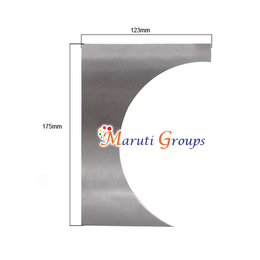 Metal Cake Icing Smoother Wavy Side Cake Scraper - Spherical Shape / Cake Scraper Stainless Steel