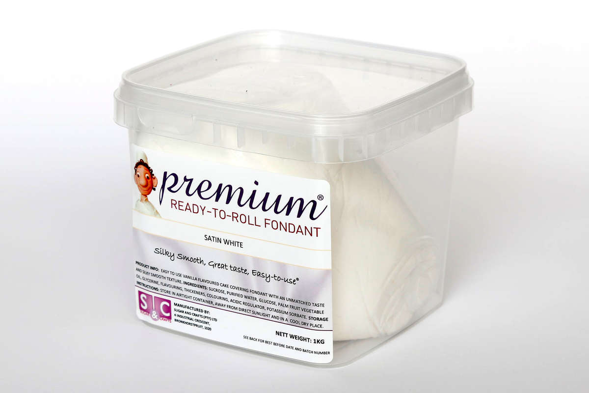 PREMIUM RTR Fondant - Satin White 15kg