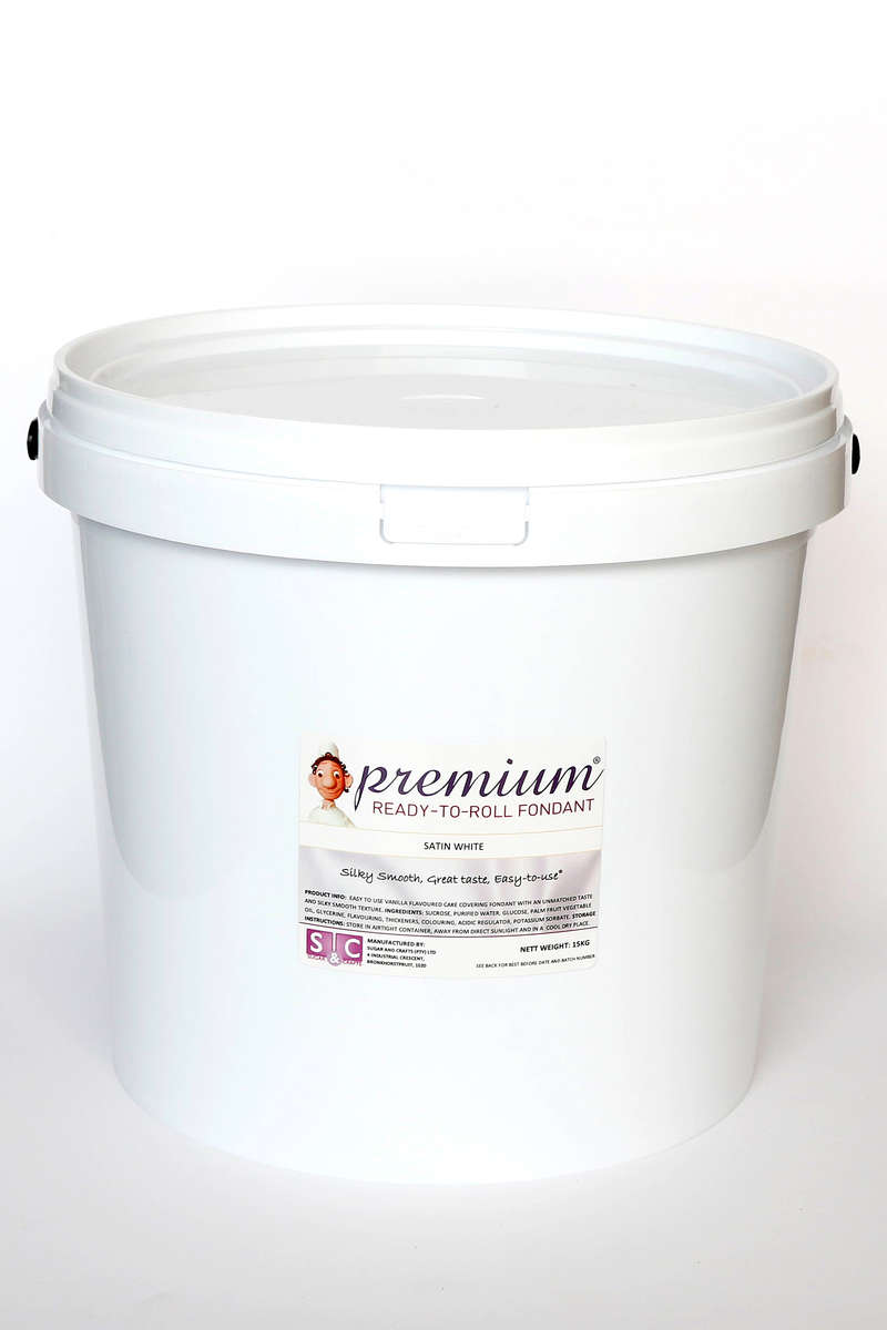 PREMIUM RTR Fondant - Satin White 15kg