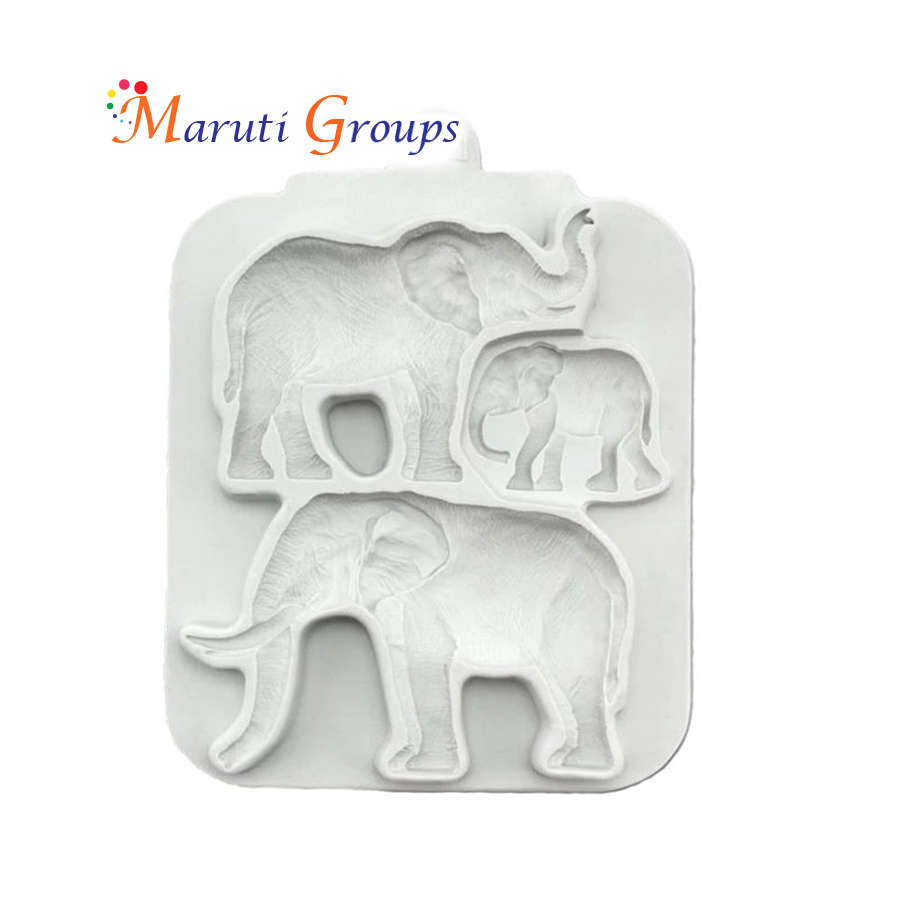 Safari Animals Moulds - Elephant  Silicone Mould
