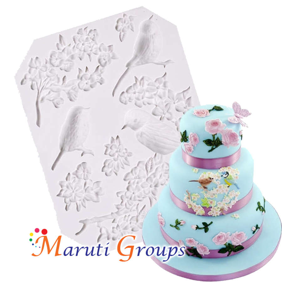 Blossoms & Birds Silicone Mould