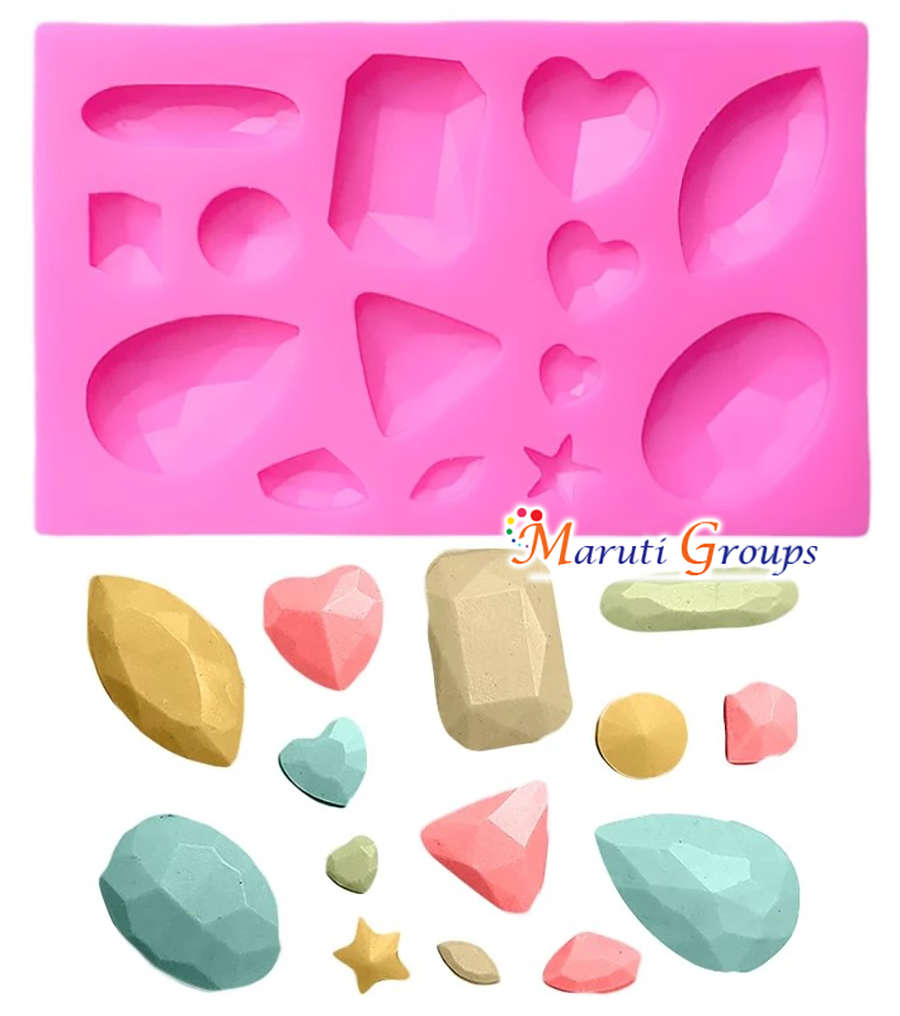 3D Vintage Jewelry Gem Silicone Mould