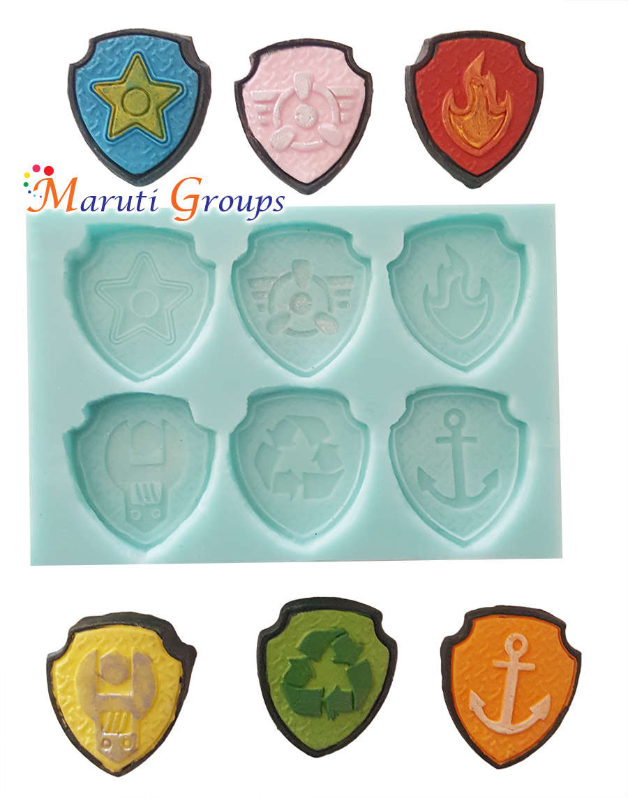 Paw Patrol Logo/Badge Silicone Mould