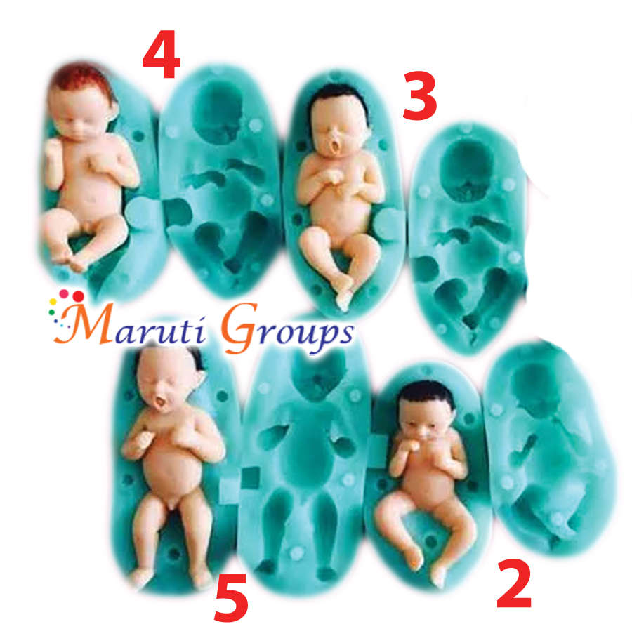 3D Baby Silicone Mould - No 3