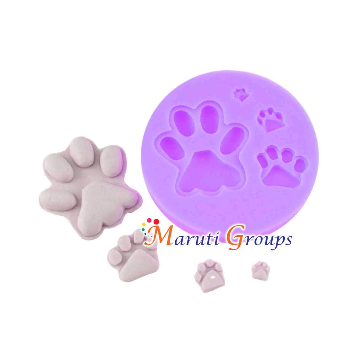 Dog Paw Silicone Mould