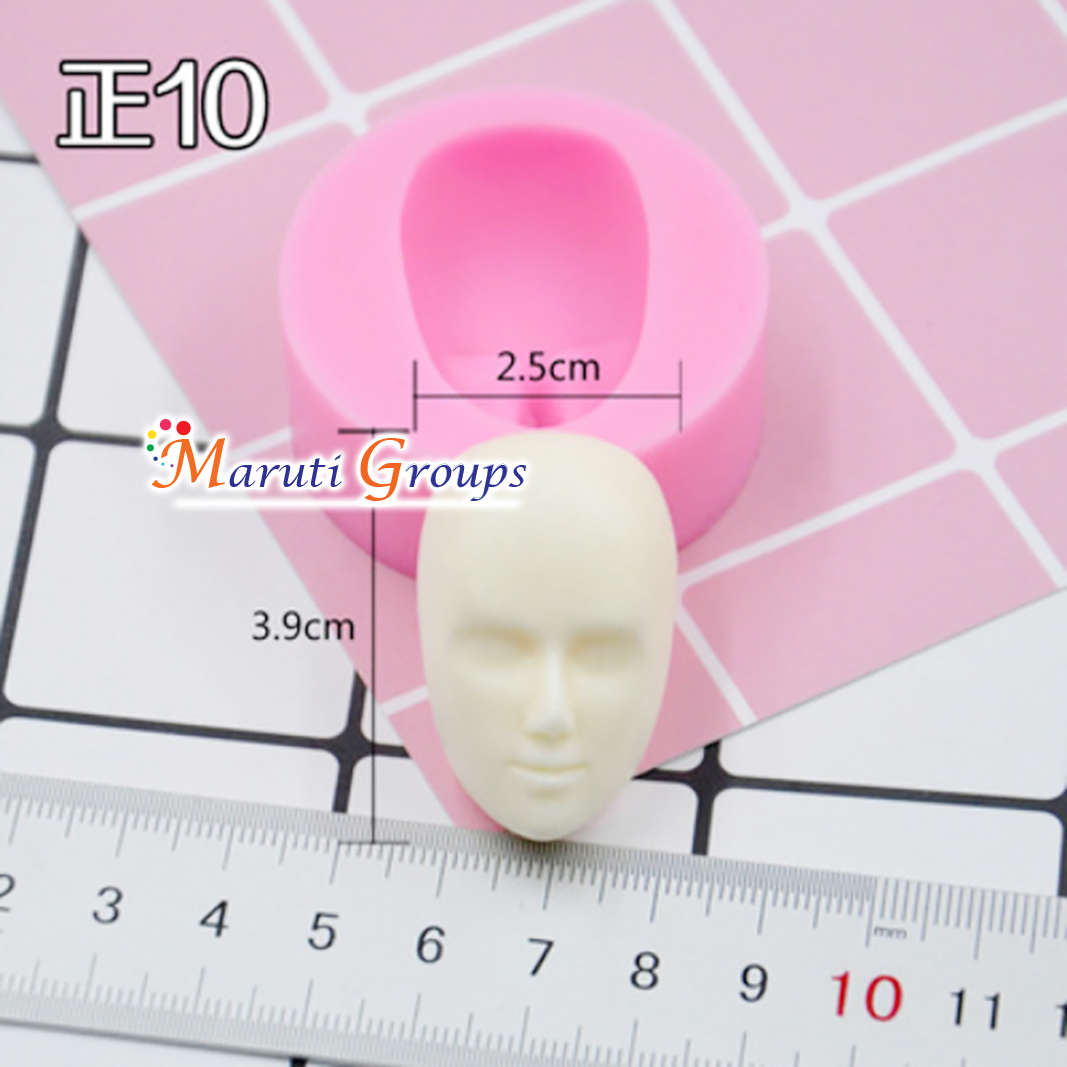 Human Face/ Doll Face Silicone Mould - Type 10