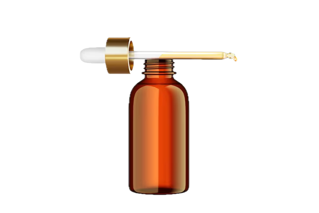 Dropper Bottles Amber-Gold Pipettes