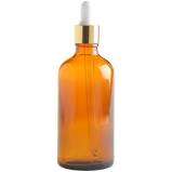 Dropper Bottles Amber-Gold Pipettes