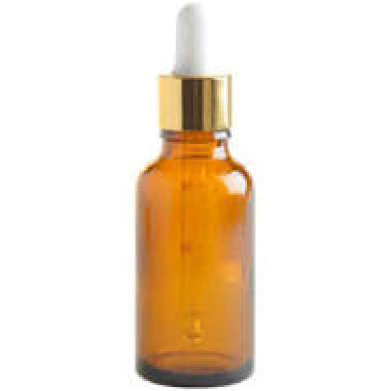 Dropper Bottles Amber-Gold Pipettes