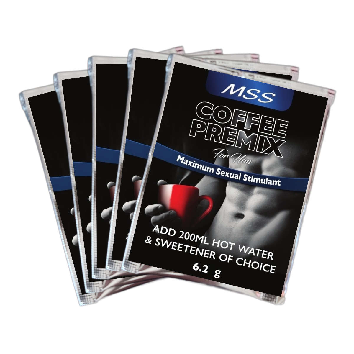 5 x XXXPOWER MSS Male Coffee Premix 1 Value Pack