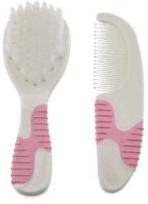 BRUSH & COMB SET PINK