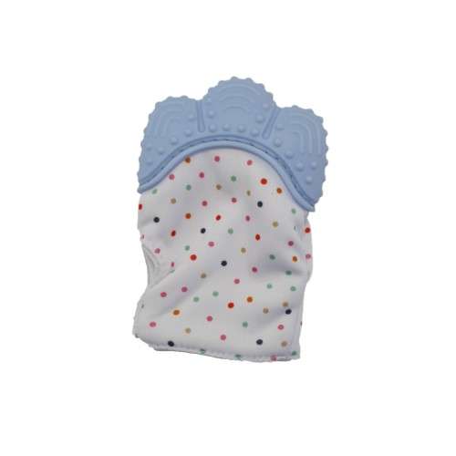 Baby Teething Mitten - Blue