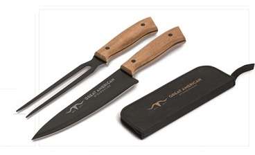 Butcher's Block Carving Set - Black
