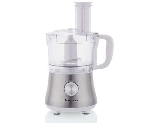 Food Processor With Attachments Stainless Steel Brushed 1.5L 500W Processador Basic"