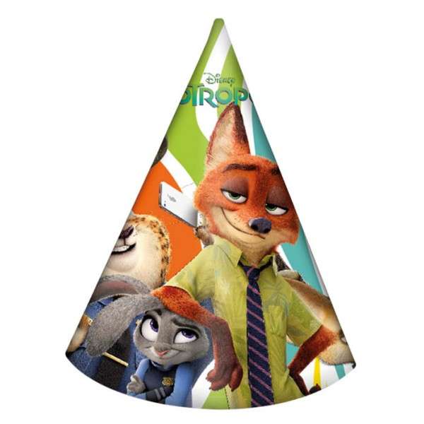 ZOOTROPOLIS HATS 6CT