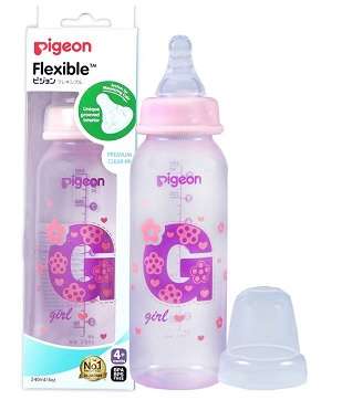 FLEXIBLE BOTTLE STD NECK PINK 240ML