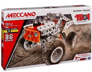 MECCANO MULTI 15 MODEL SET- F19 RACE TRUCK