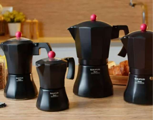 Coffee Maker Aluminium Black 12 Cup "Black Moments 12"