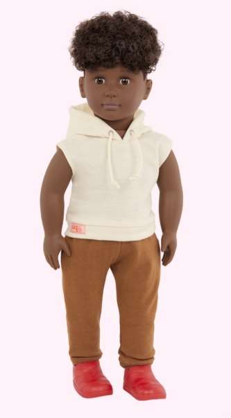 OG CLASSIC BOY DOLL MALIK 18 INCH DARK BROWN