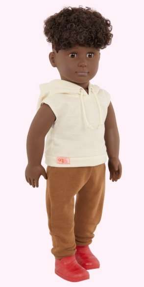 OG CLASSIC BOY DOLL MALIK 18 INCH DARK BROWN