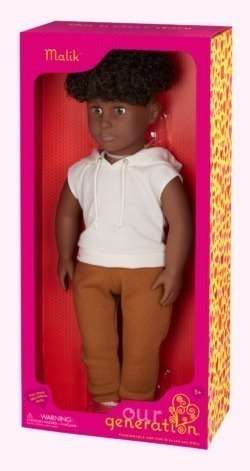 OG CLASSIC BOY DOLL MALIK 18 INCH DARK BROWN