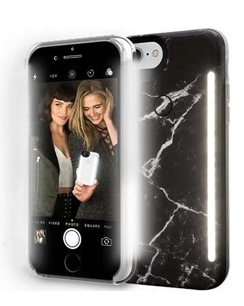 LUMEE DUO IPHONE 8 PLUS- BLACK MARBLE