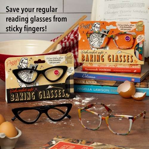 PEGGY'S BAKING GLASSES BLACK +2.0