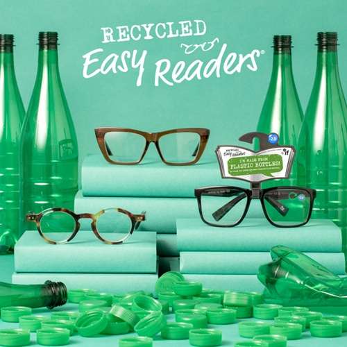 EASY READERS RECYCLED RECT BLACK +2.0