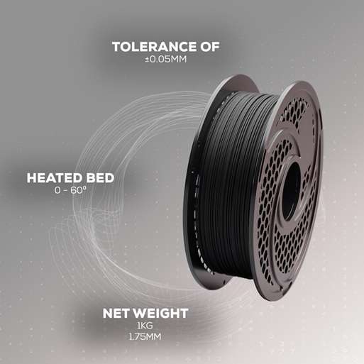 SA Filament PLA Hyper Filament 1kg - Black