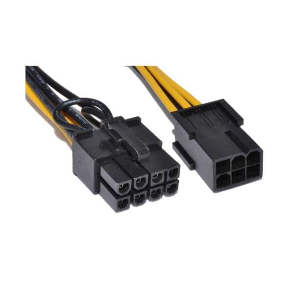 MICROWORLD PCI-E:  6PIN (F) TO 8PIN (M)