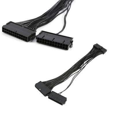 2 X 24Pin To 1  X 24Pin Atx Cable