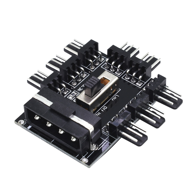 Molex To 8  X Fan + Speed Selector