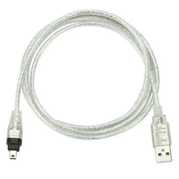 MICROWORLD USB A TO FIREWIRE 4 PIN MALE CABLE CABLES