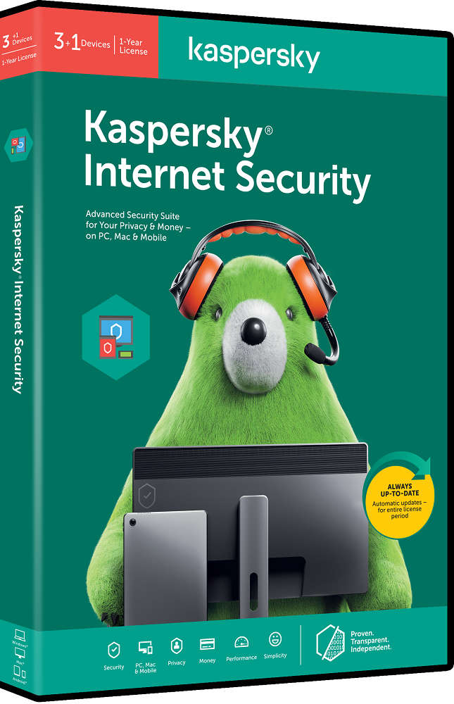 KASPERSKY KASPERSKY 2020 INTERNET SECURITY 3+1 DEV SOFTWARE