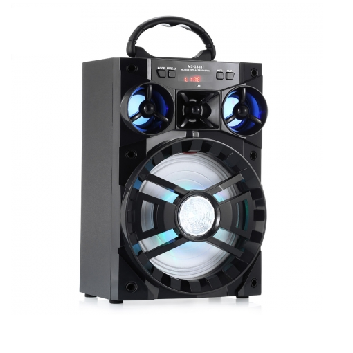 Portable Speaker + Radio Black Speakers