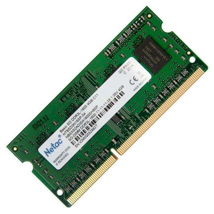 Netac 4Gb Ddr3L Sodimm 1600 Netac