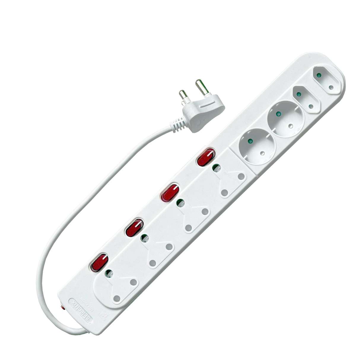 8 Way Multi-Plug + Switches Multiplugs