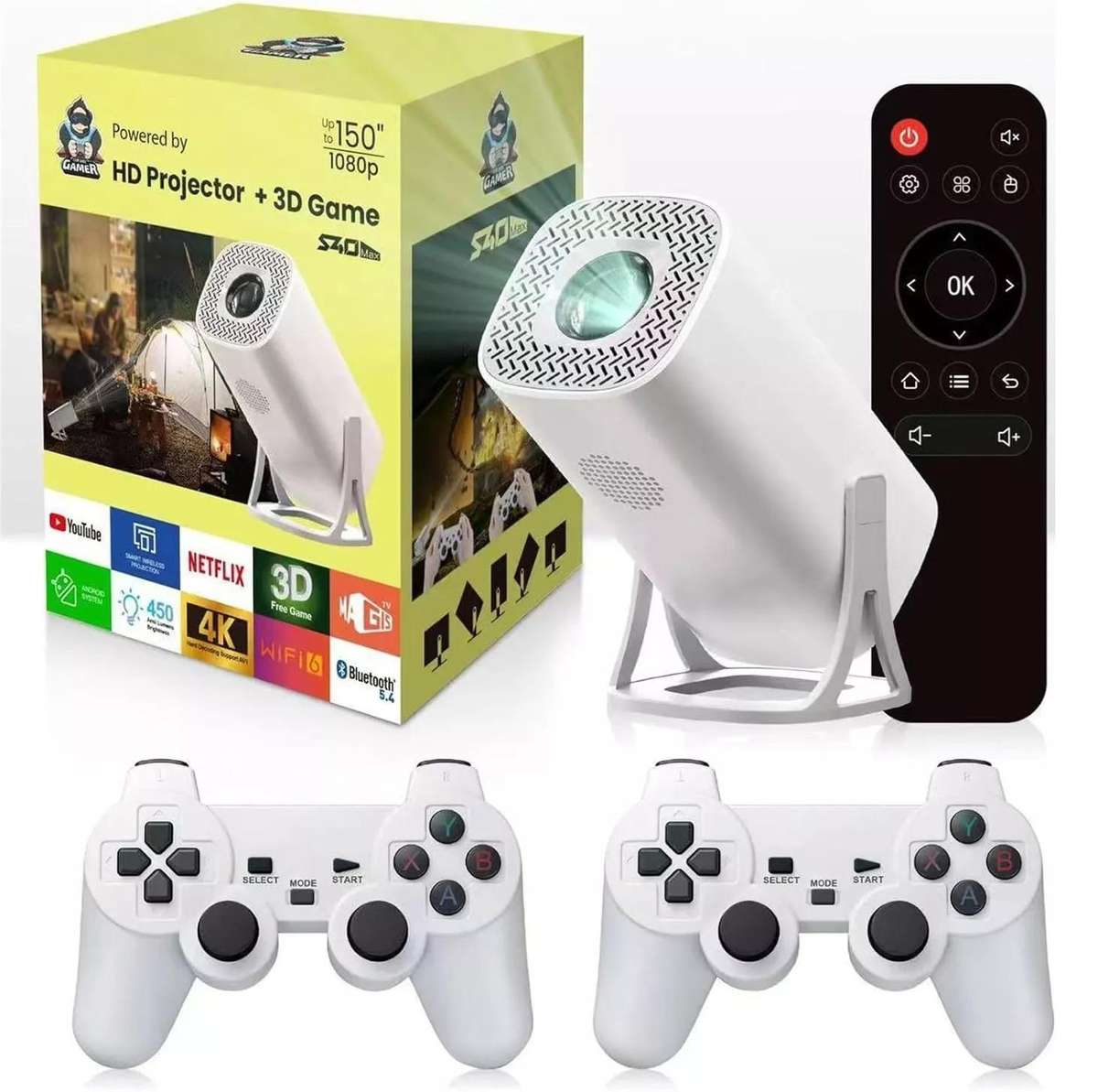 LCD FULL HD PROJECTOR WITH GAMES