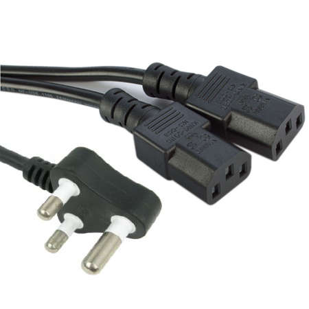 Power Cable - Splitter (2 Way) 1.7 M Cables : Power