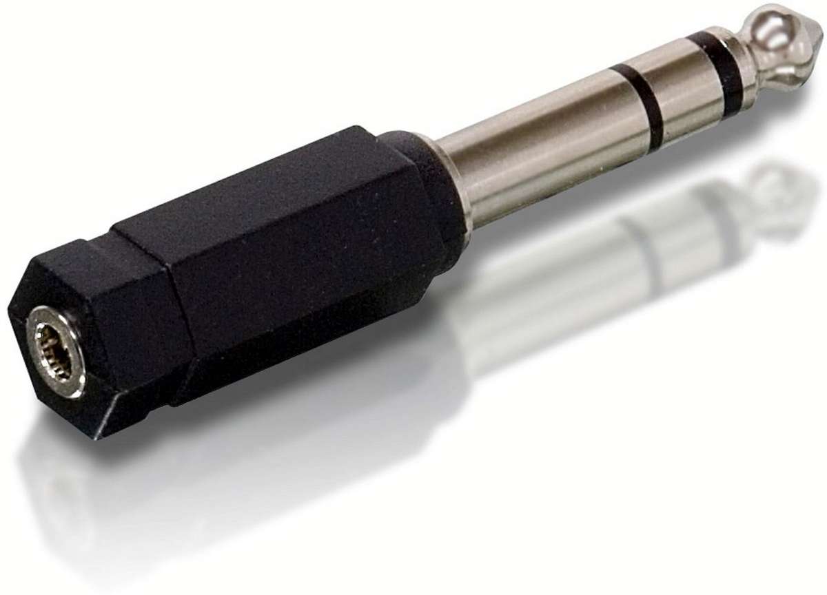 HEADPHONE 3.5MM TO 6.35MM NICKEL PLATED
