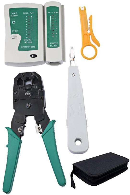5 Piece Network Toolkit Tools